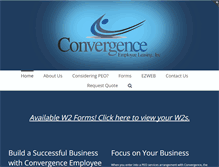 Tablet Screenshot of convergenceemployeeleasing.com